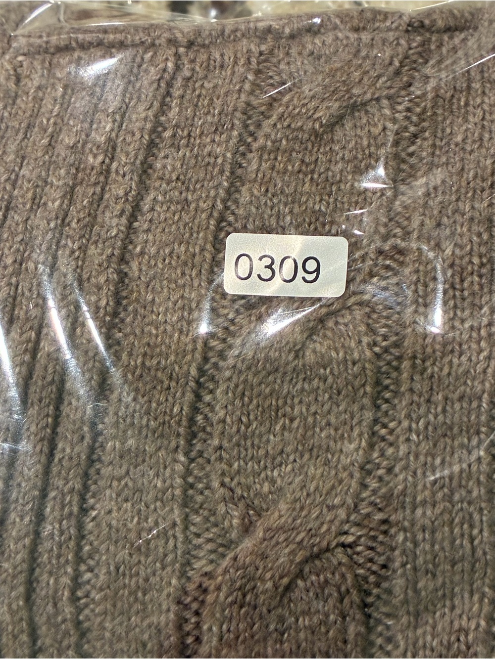 J. Jill Cable Knit Mock Turtleneck Sweater - Taupe - Picture 7 of 7